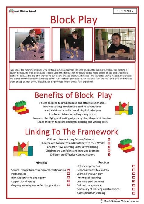 Interest Area Block Play Aussie Childcare Network Early Childhood