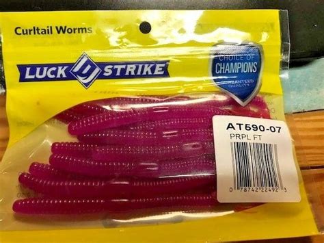 Lucky Strike Purple Worms 12 Ct 5 New In Package Luckystrike Worms