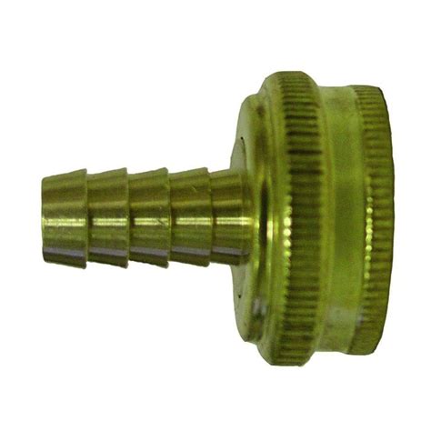 Everbilt Lead Free Brass Garden Hose Barb Adapter 3 4 In Fgh X 1 2 In 801739 The Home Depot