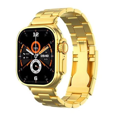 Smartwatch Ultra 9 Gold 24k Dourado Versão Gold Série 9 49mm 2