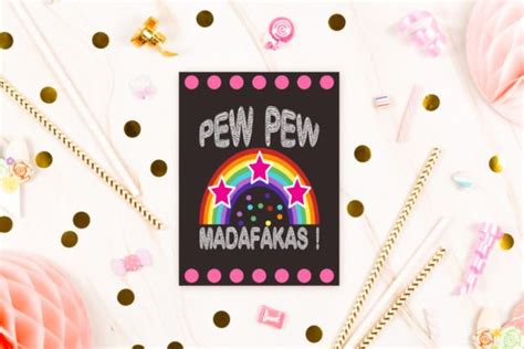 Pew Pew Madafakas Graphic By Rokunur Zaman Creative Fabrica