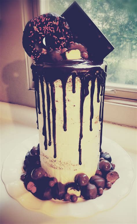 Chocolate Tower Truffle Cake