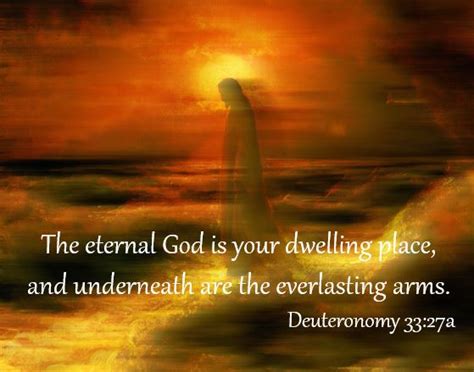 Daily Bible Verse Comfort Deuteronomy 3327