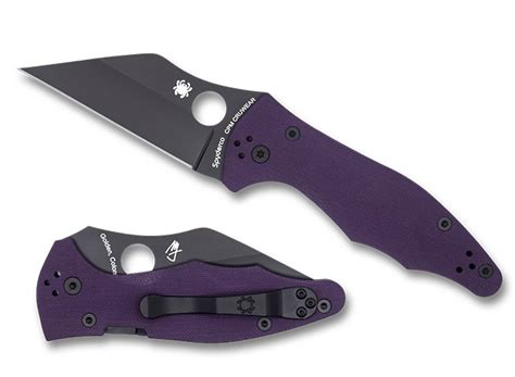 Yojimbo™ 2 Purple G-10 CPM CRU-WEAR Black Blade Exclusive - Spyderco, Inc.