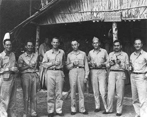 Photo Captain Arleigh Burke Third From Left With His Us Navy