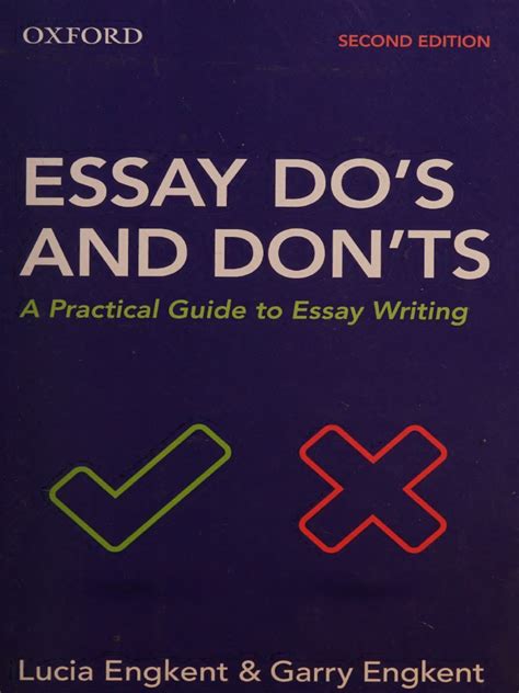 Essay Dos And Donts A Practical Guide To Essay Writing Second Edition Pdf Linguistics