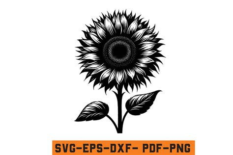 Floral Sunflower Svg Sunflower Cut File Graphic By Craftabledesign · Creative Fabrica