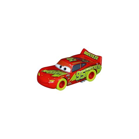 Carrera Go Set Disney Cars Glow Racers Lightning Mcqueen Vs Jackson Storm Battery