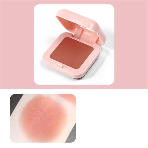 mini makeup blush single color powder matte cute long lasting smooth