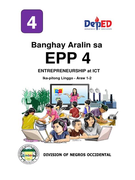 Banghay Aralin Sa Epp 4 Entrepreneurship At Ict Pdf