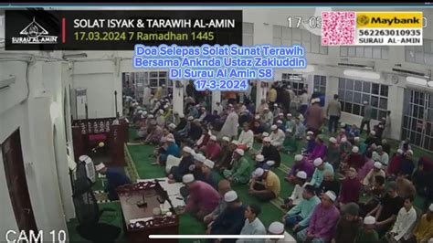 Kakmin Share Doa Selepas Solat Sunat Witir Bersama Anknda Ustaz