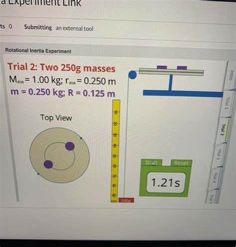 Solved Rotational Motion And Moment Of Inertia Objective The Chegg