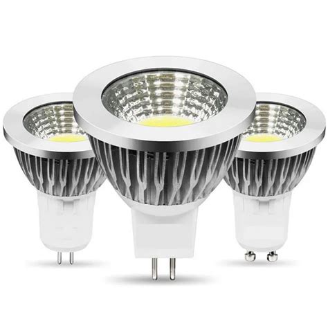 High Heat Dissipation Led Spotlights Cob Gu10 Rm16 E27 5w Aluminum