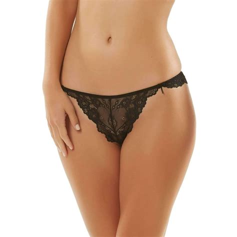 Jezebel Jezebel By Felina Caress Too Thong Panty Lace Trim