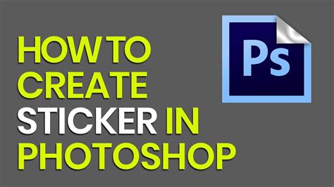 How To Create Sticker In Photoshop Youtube