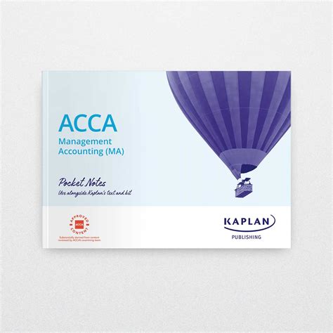 Kaplan ACCA Management Accounting MA Pocket Notes 2023 2024