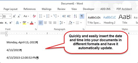 Cómo Insertar Fácilmente Fecha Y Hora Formateadas En Microsoft Word