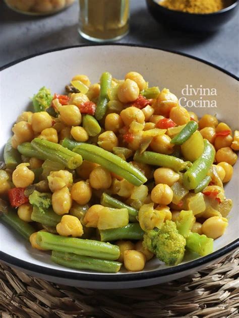 Garbanzos Con Verduras Al Curry Receta De Divin A Cocina