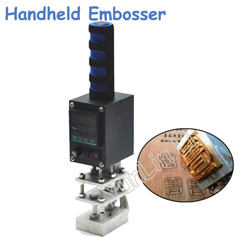 V V Cm Handheld Embosser Wood Hot Stamping Machine Leather Embossing Tool Manual Logo