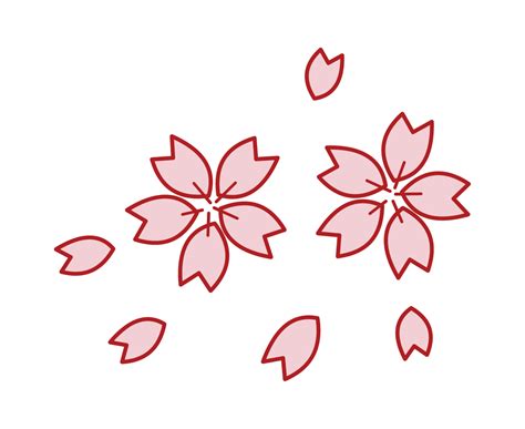 桜の花びらのイラスト フリーイラスト素材集 Kukukeke