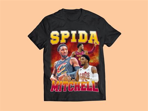 Donovan Mitchell T Shirt Spida Mitchell Classic Vintage Nba Etsy