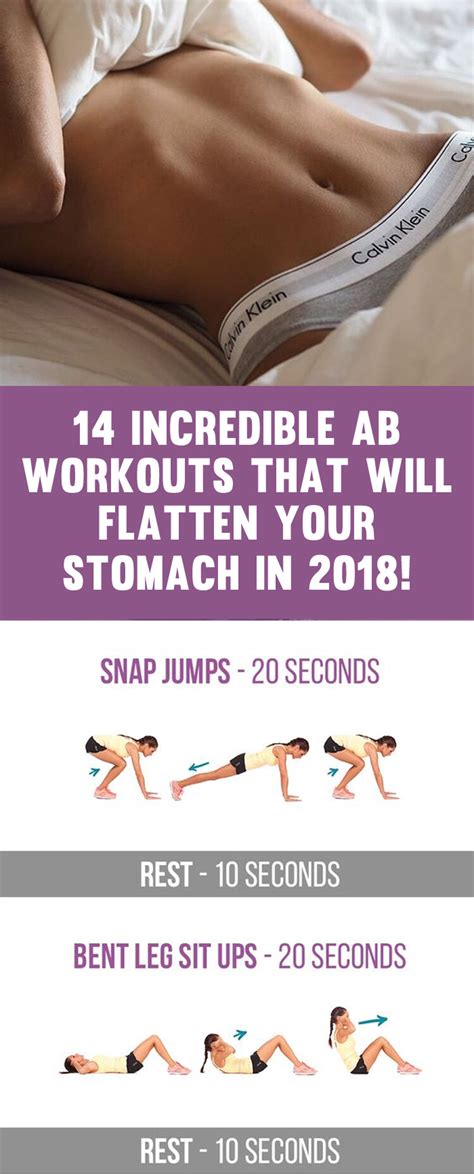 Easy Quick Exercises To Flatten Stomach Exercise Poster