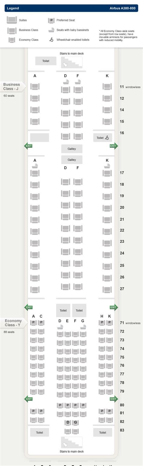 Airbus A380 800 Seating Chart