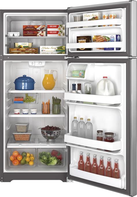 GE GTE18GSHSS 28 Inch Top Freezer Refrigerator With 17 5 Cu Ft