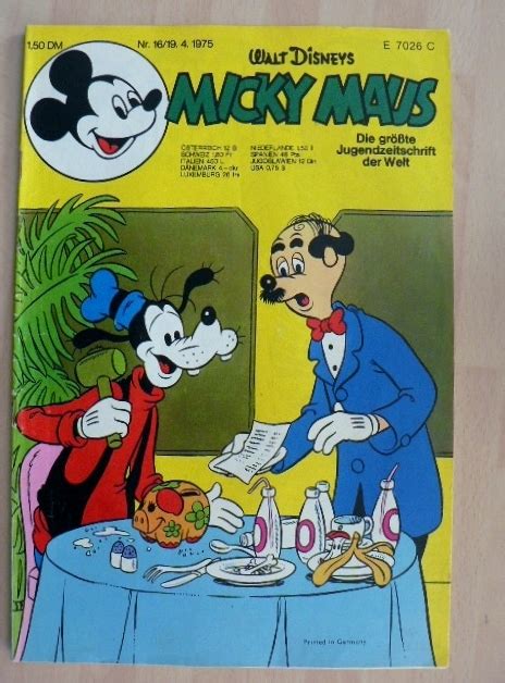 Micky Maus Heft 16 1975 Ehapa TOP Comic Contor