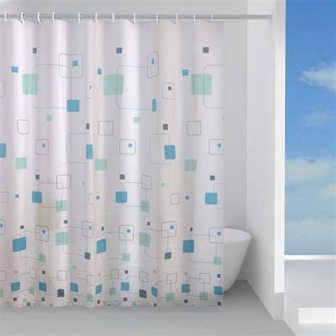 Schema Shower Curtain 180×200 Cm Sky Blueturquoise Gedy