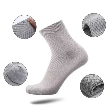 5 Paires De Chaussettes Respirantes En Bambou