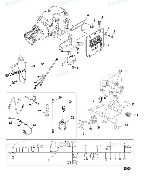 Mercruiser Sterndrive Gas Engines Oem Parts Diagram For Electrical Components