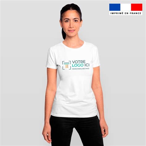 T Shirt Femme Personnalis Recto Verso Tissus Print