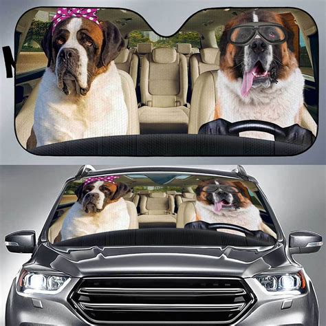 Saint Bernard Driver Auto Sun Shade Hd T Ideas 2022 99shirt