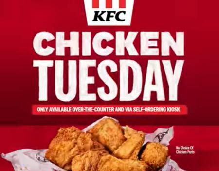 Kfc Chicken Tuesday Promotion For Sep Onwards