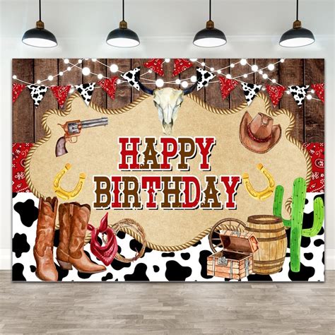 Amazon Wollmix Western Cowboy Birthday Party Decorations