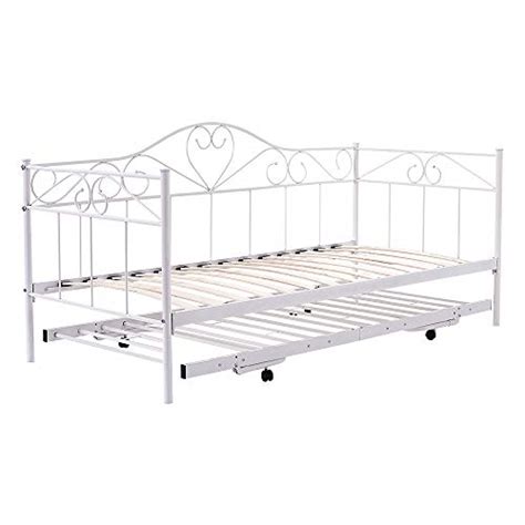 Panana Single Day Bed Metal Guest Bed Frame Sofa Bed With Pull Out