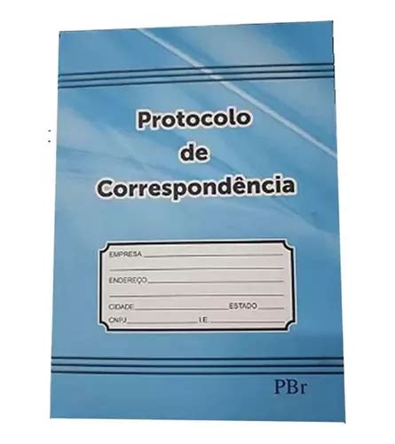 Livro Protocolo De Correspondência 100 Folhas 1 4 Brochura MercadoLivre