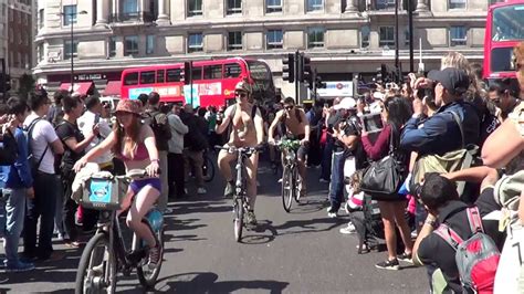 World Naked Bike Ride London Youtube