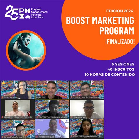 Clausura Del Pmi Boost Marketing Program Pmi Lima Peru