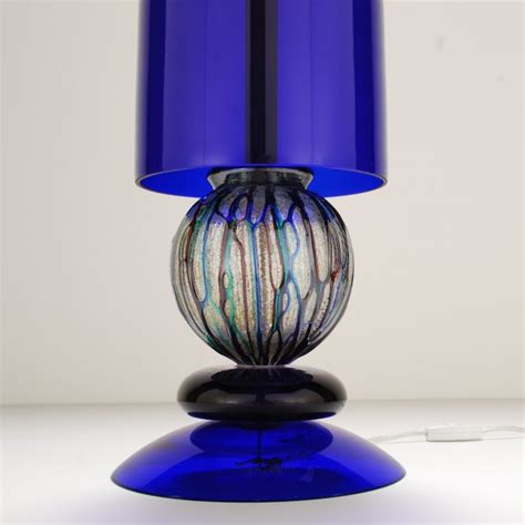 1stdibs Saturday Sale Dramatic Cobalt Blue Murano Glass Lamp Signed At 1stdibs