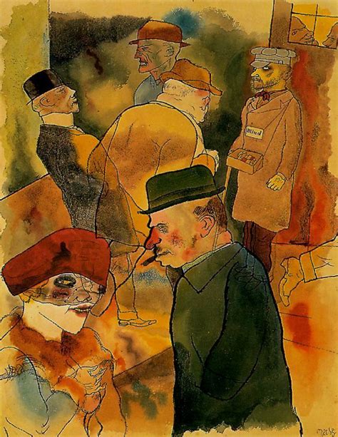 George Grosztwilight 1922 German Art Painting Illustration Art