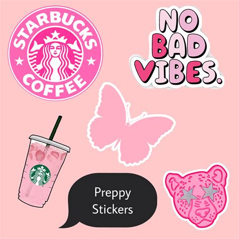 Preppy Sticker Pack Etsy