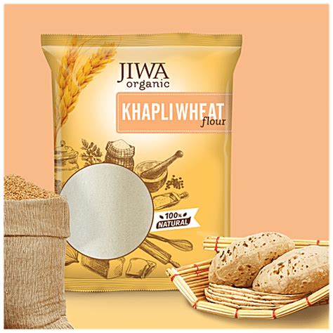 Buy Jiwa Organic Khapli Wheat Emmer Flour Natural Online At Best