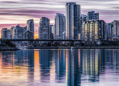 Vancouver Skyline Twilight Vancouver Skyline Skyline Vancouver