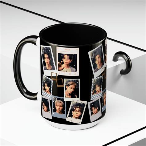 Enhypen Inspired Orange Blood Photos 15 Oz Mug Kpop Mug Kpop Coffe