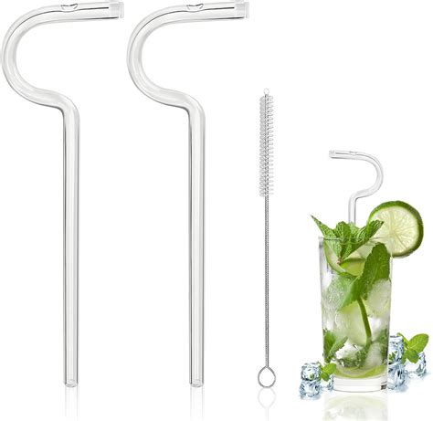 Amazon Woudounai Pack Reusable Anti Wrinkle Drinking Straws With