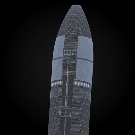 Spacex Lunar Starship D Model Cgtrader