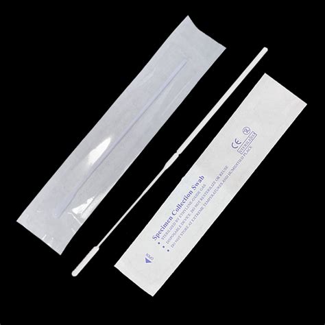 Sterile Sampling Nasal Swab Nylon Flocked Nasopharyngeal Swab 15cm 8cm