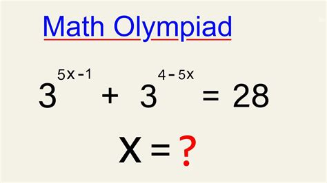 Math Olympiad Problem A Nice Exponential Problem Vijay Maths Youtube